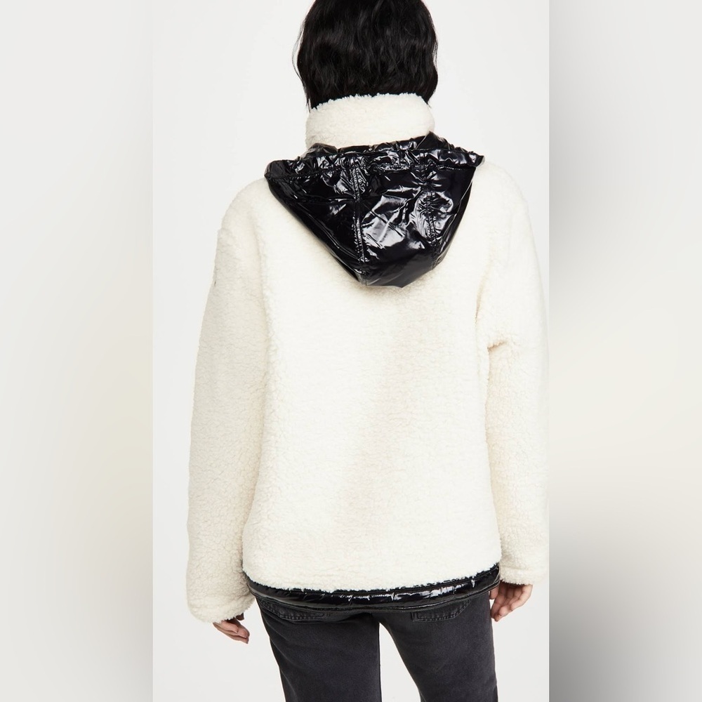 Moose Knuckles Avonhurst Sherpa Pullover Ivory Black - Picture 4 of 4